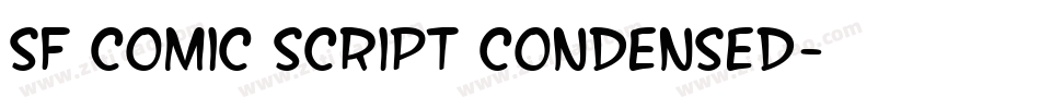 SF Comic Script Condensed字体转换